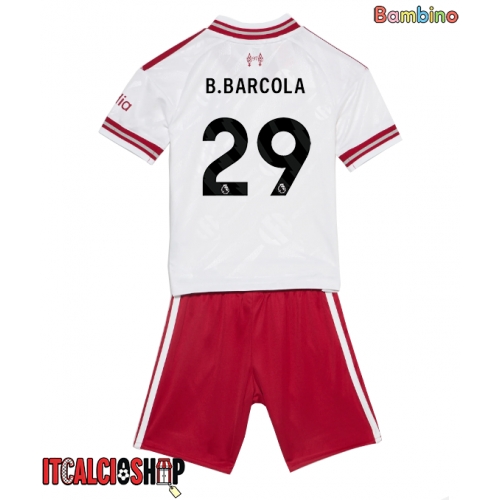 Liverpool Bradley Barcola #29 Seconda Maglia Bambino 2026-27 Manica Corta (+ Pantaloni corti)